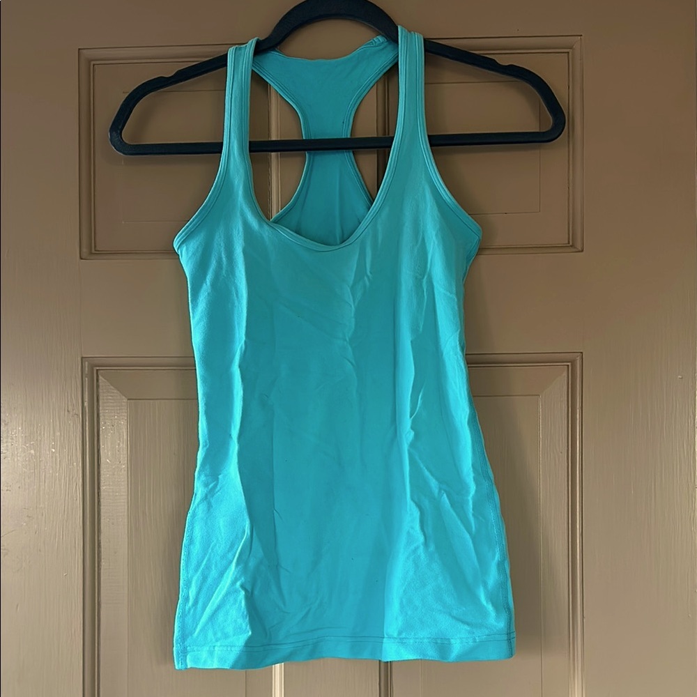 Lululemon Women's Teal/ Light Blue Racerback Tank Top